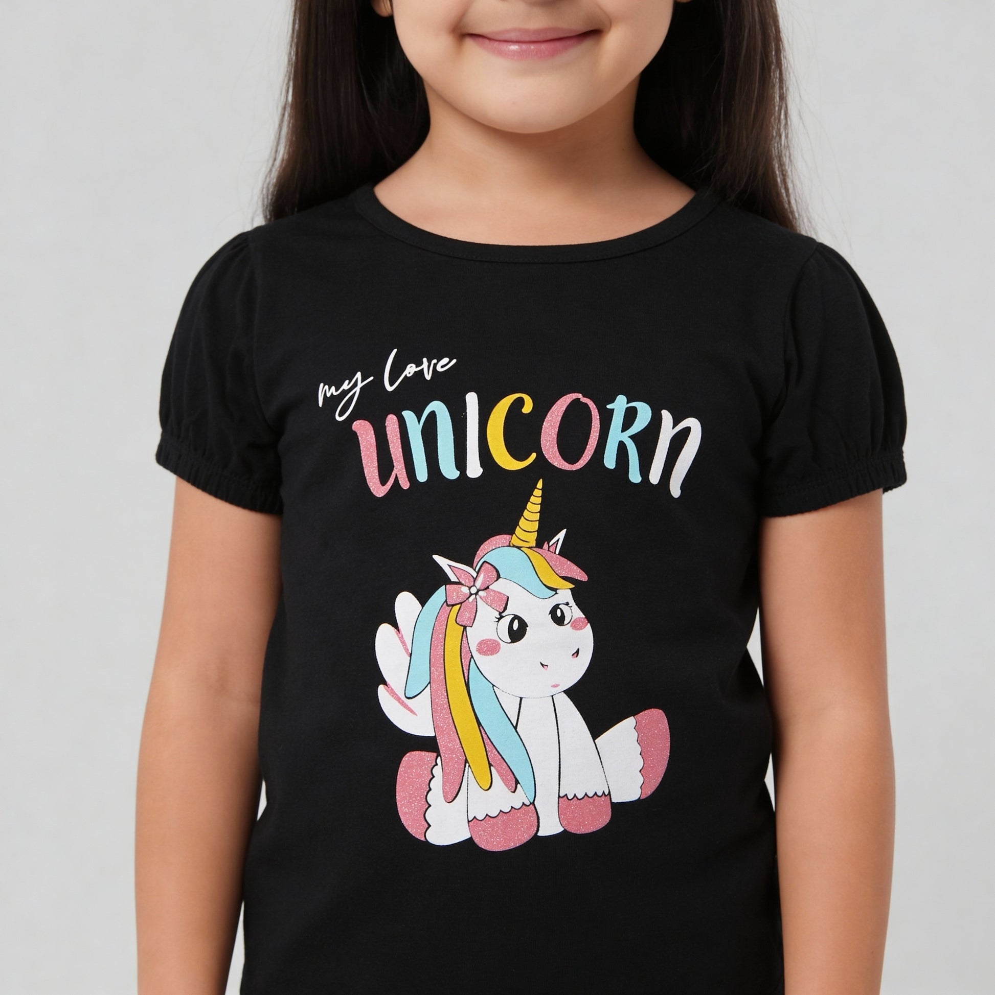 Girls Cotton Graphitee