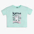 Girls Cotton Crew Neck Graphitee