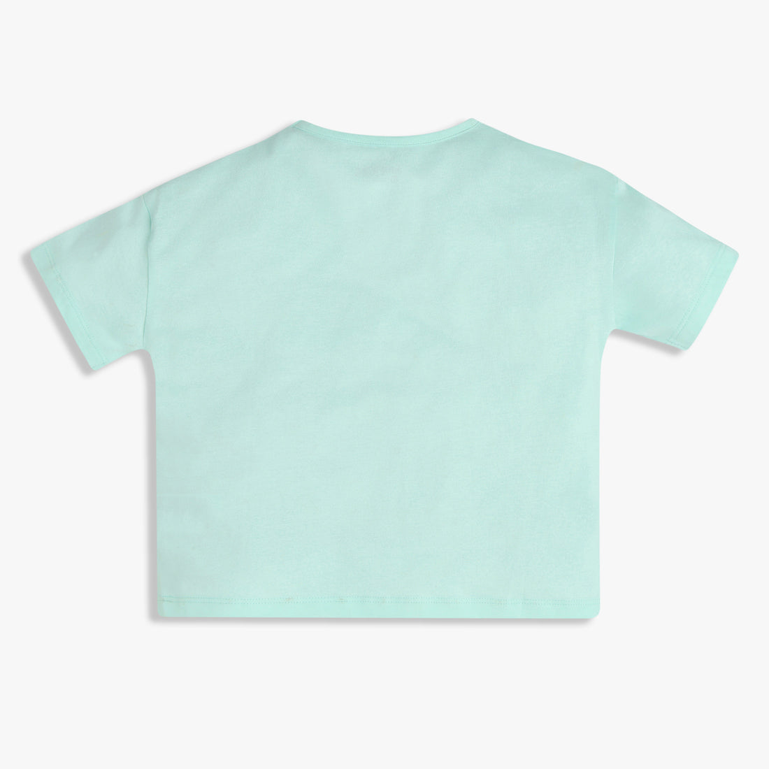 Girls Cotton Crew Neck Graphitee