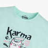 Girls Cotton Crew Neck Graphitee