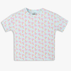 Girls Cotton Crew Neck Graphitee