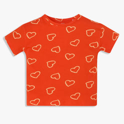 Girls Cotton Crew Neck Graphitee