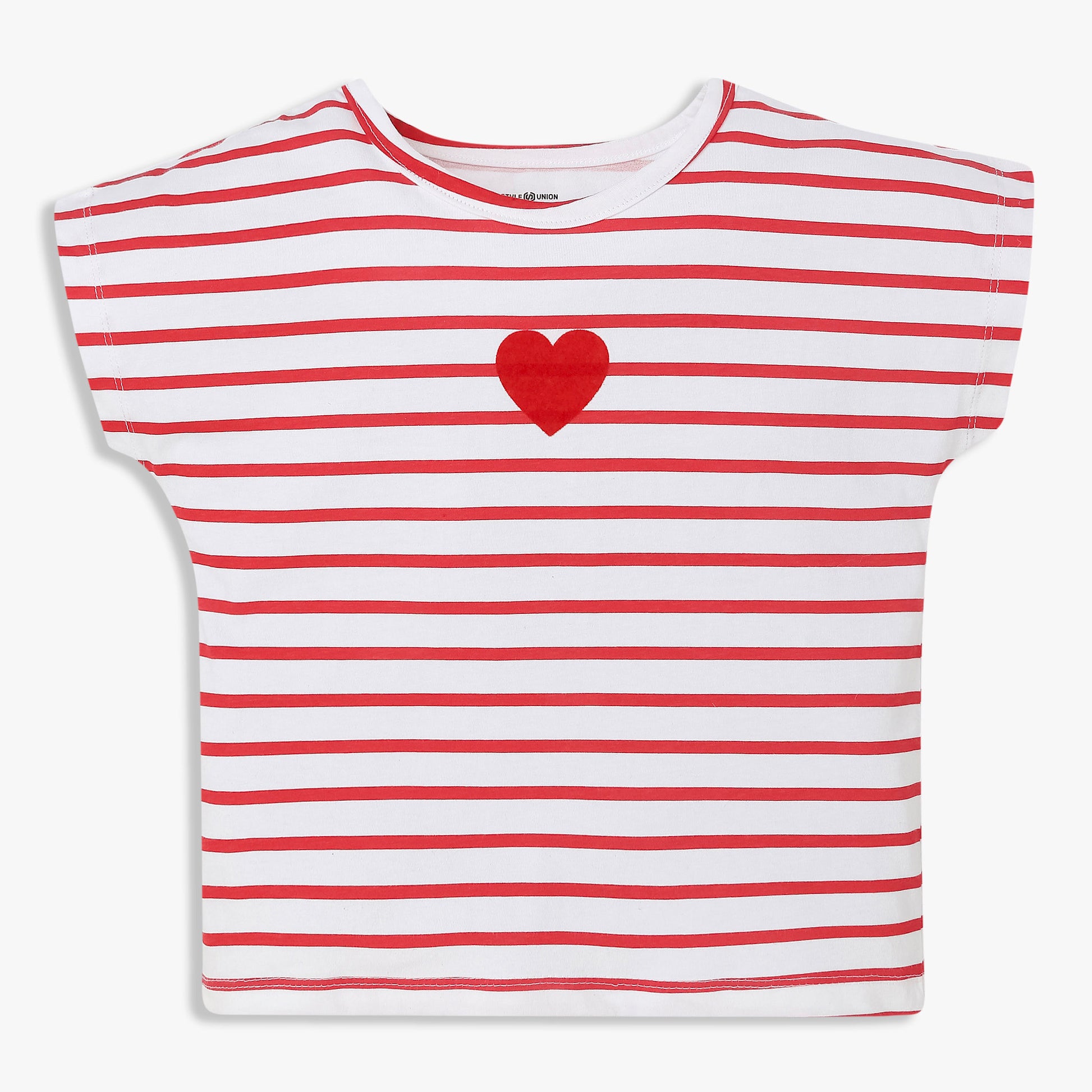 Girls Cotton Crew Neck Graphitee