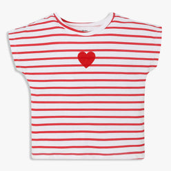 Girls Cotton Crew Neck Graphitee