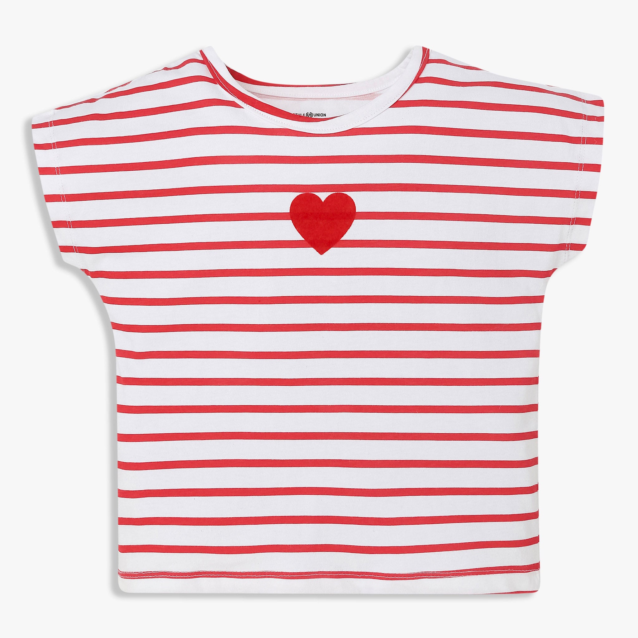 Girls Cotton Crew Neck Graphitee