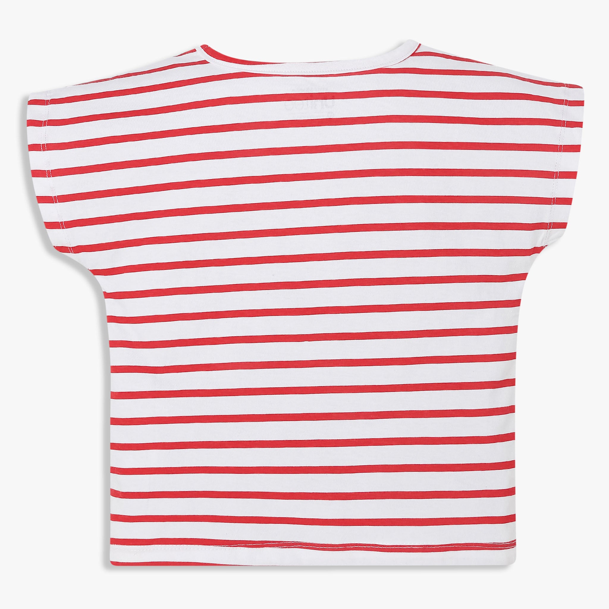 Girls Cotton Crew Neck Graphitee