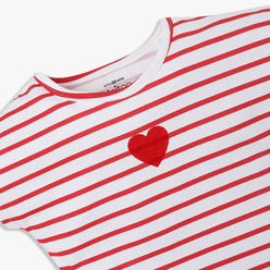 Girls Cotton Crew Neck Graphitee