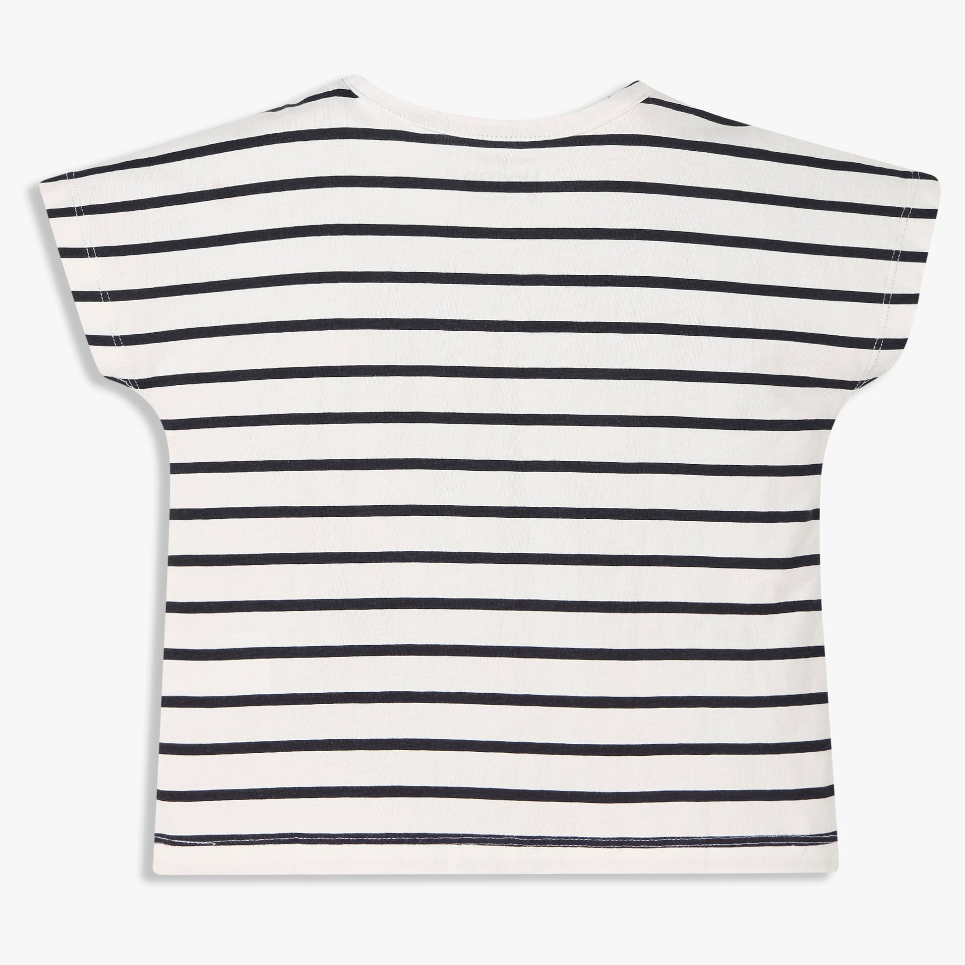 Girls Cotton Crew Neck Graphitee