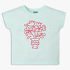 Girls Cotton Crew Neck Graphitee