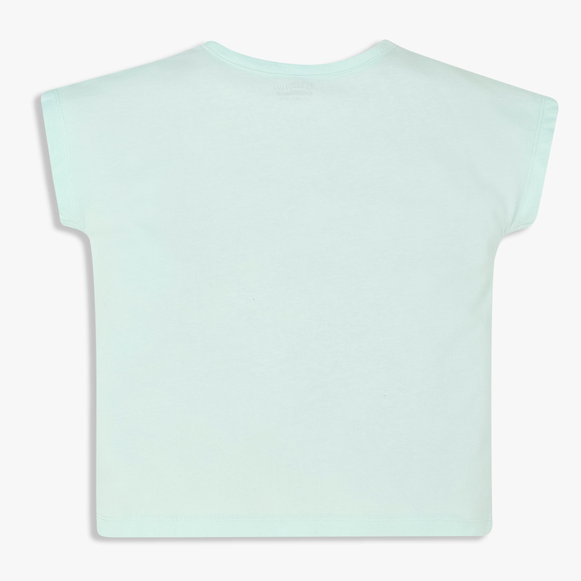 Girls Cotton Crew Neck Graphitee