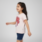 Girls Cotton Crew Neck Graphitee