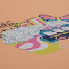 Girls Cotton Crew Neck Graphitee
