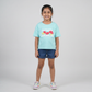 Girls Cotton Crew Neck Graphitee