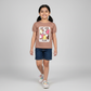 Girls Cotton Crew Neck Graphitee