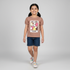 Girls Cotton Crew Neck Graphitee