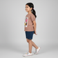 Girls Cotton Crew Neck Graphitee