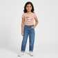 Girls Cotton Crew Neck Graphitee