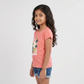 Girls Cotton Crew Neck Graphitee