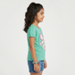 Girls Cotton Crew Neck Graphitee