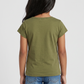 Girls Cotton Crew Neck Graphitee