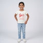 Girls Cotton Crew Neck Graphitee
