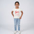 Girls Cotton Crew Neck Graphitee