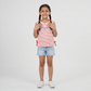 Girls Cotton Crew Neck Graphitee