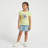 Girls Cotton Crew Neck Graphitee
