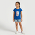 Girls Cotton Crew Neck Graphitee