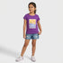 Girls Cotton Crew Neck Graphitee