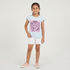 Girls Cotton Crew Neck Graphitee