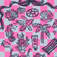 Girls Cotton Crew Neck Graphitee