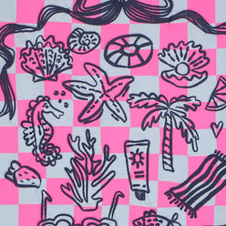 Girls Cotton Crew Neck Graphitee