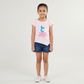 Girls Cotton Crew Neck Graphitee