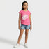 Girls Cotton Crew Neck Graphitee
