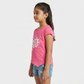 Girls Cotton Crew Neck Graphitee