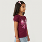Girls Cotton Crew Neck Graphitee