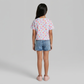 Girls Cotton Crew Neck Graphitee