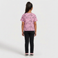 Girls Cotton Crew Neck Graphitee