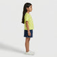 Girls Cotton Crew Neck Graphitee