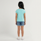Girls Cotton Crew Neck Graphitee