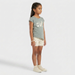 Girls Cotton Crew Neck Graphitee