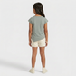 Girls Cotton Crew Neck Graphitee