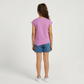 Girls Cotton Crew Neck Graphitee