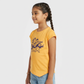 Girls Cotton Crew Neck Graphitee
