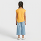 Girls Cotton Crew Neck Graphitee