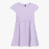 Girls Solid Scoop Neck Dress