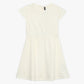 Girls Solid Scoop Neck Dress
