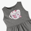 Girls Printed Crew Neck Sleeveless Playtime Dress