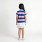 Girls Cotton Clubhouse Days Striped Polo Collar Dress